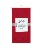 Harman Ensemble de 4 serviettes de table motifs de sapins Rouge
