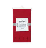 Harman Ensemble de 4 serviettes de table motifs de sapins Rouge