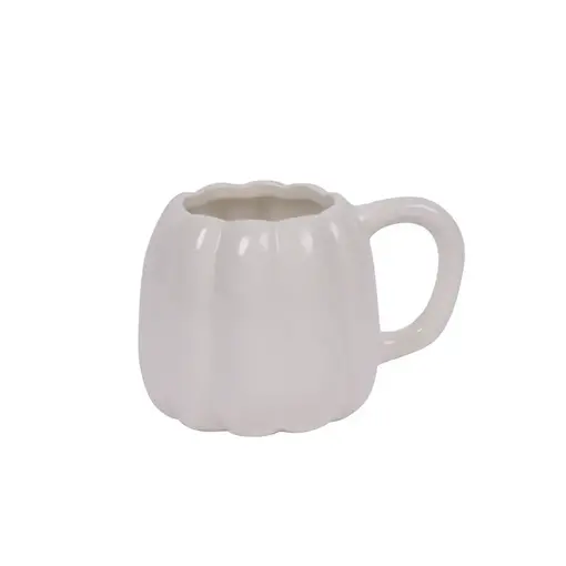 Harman White Pumpkin-Shaped Mug 20oz