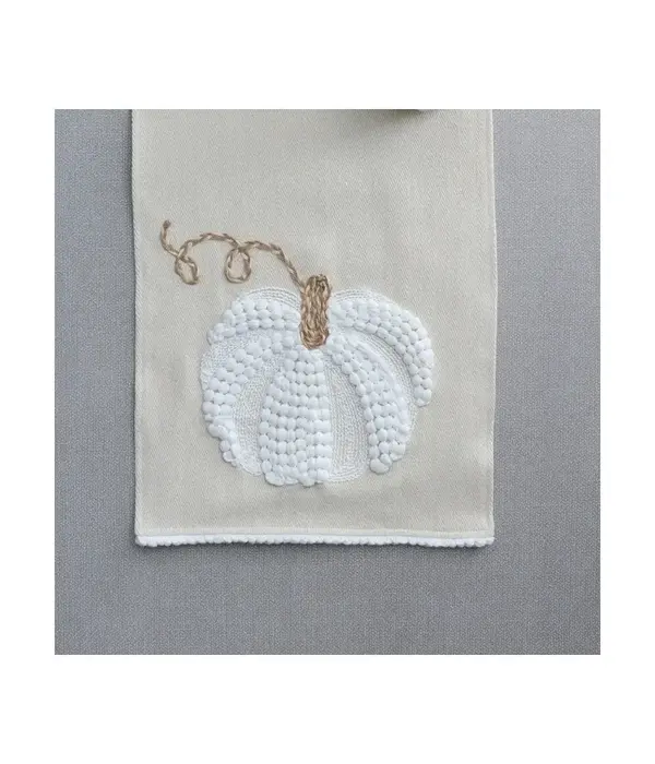 Harman Beige Table Runner with Pumpkin Pattern