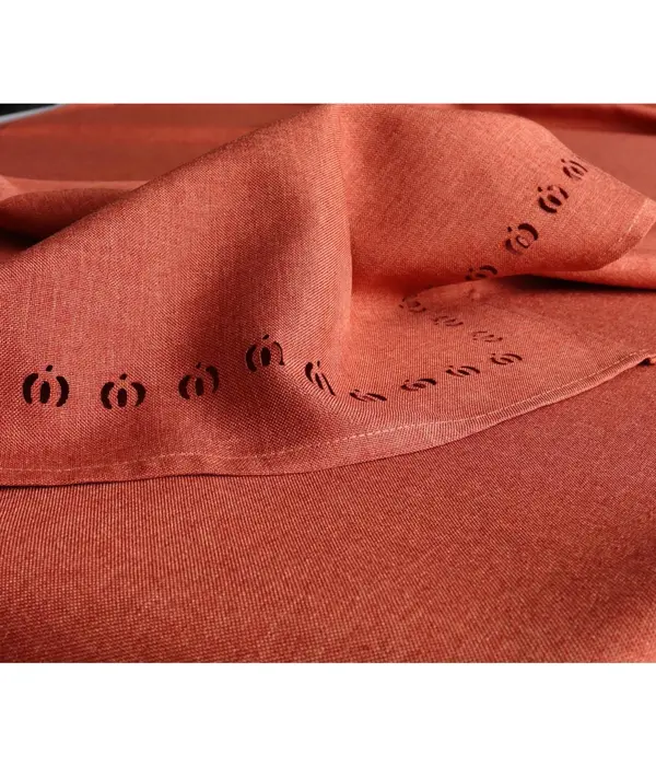 Harman Rust Tablecloth with Pumpkin Patterns 60 x 90"