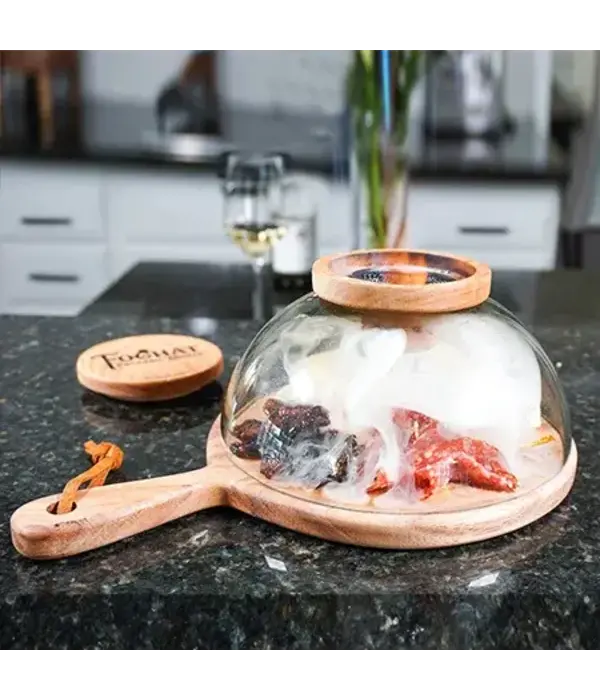 Foghat Glass Cloche Smoking Set