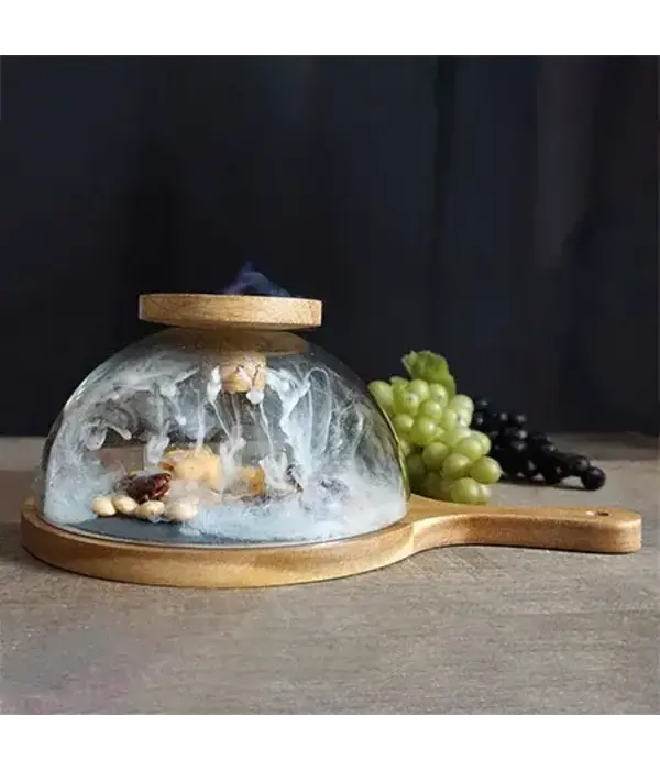 Foghat Glass Cloche Smoking Set