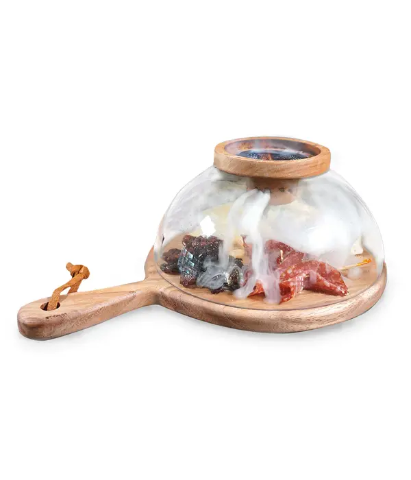 Foghat Glass Cloche Smoking Set