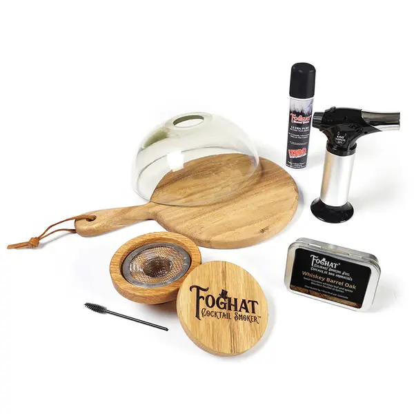 Foghat Glass Cloche Smoking Set