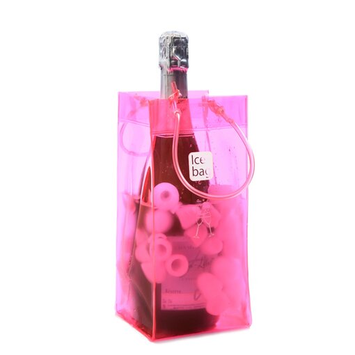 Reusable Wine Bottle Ice Bag Pink