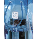 Sac à glace réutilisable pour bouteille de vin Bleu