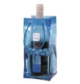 Sac à glace réutilisable pour bouteille de vin Bleu