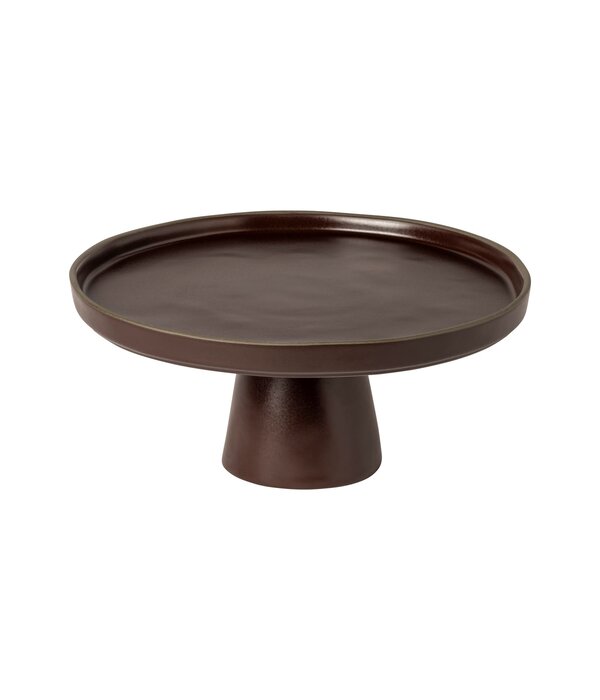 Costa Nova Costa Nova "Organic" Stoneware Footed Plate, Brown