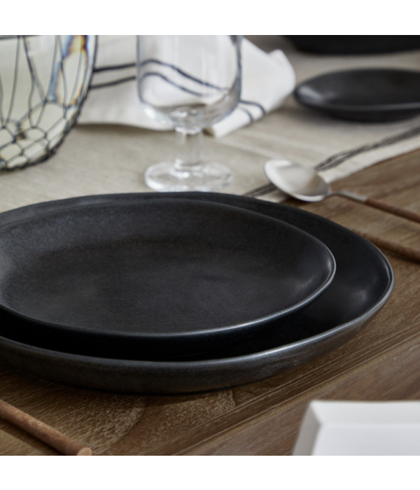 Costa Nova Costa Nova "Livia" Black Salad Plate 21cm