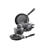 Cuisine::Pro Cuisine::pro® Batterie de cuisine antiadhésif 6 mcx - (Stone) THE CUSTOM CHEF™