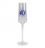 40th Anniversary Champagne Flute