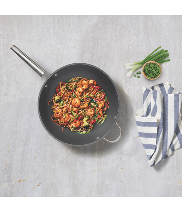 Starfrit Starfrit The Rock Ceramic Interior Wok with Handles 30 cm