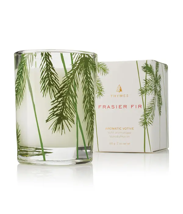 Thymes Frasier Fir Candle with Pine Needle Design 60g