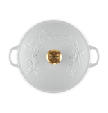 Le Creuset Le Creuset Holly Collection White Chef's Dutch Oven 4.1L
