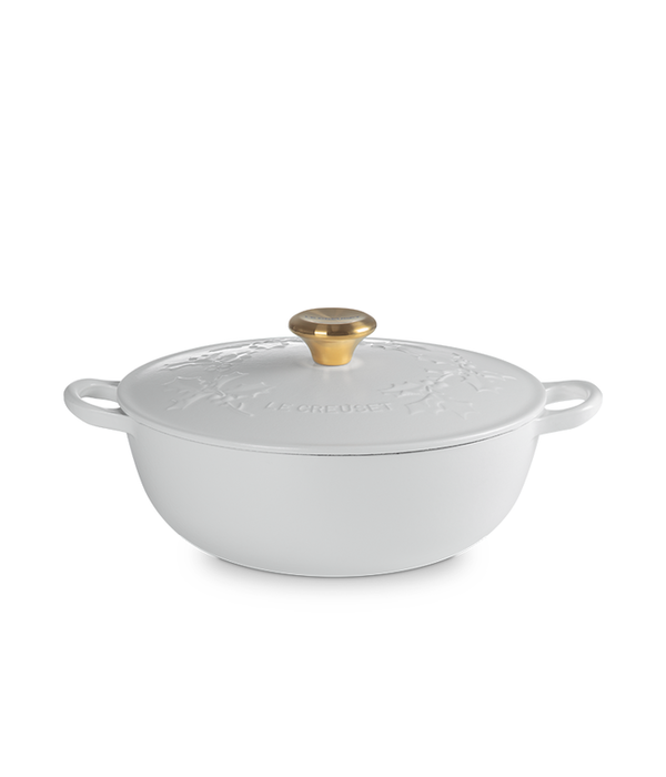 Le Creuset Le Creuset Holly Collection White Chef's Dutch Oven 4.1L