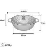 Le Creuset Le Creuset Holly Collection White Chef's Dutch Oven 4.1L