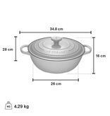 Le Creuset Le Creuset Holly Collection White Chef's Dutch Oven 4.1L
