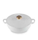 Le Creuset Le Creuset Holly Collection White Chef's Dutch Oven 4.1L