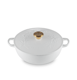 Le Creuset Le Creuset Holly Collection White Chef's Dutch Oven 4.1L