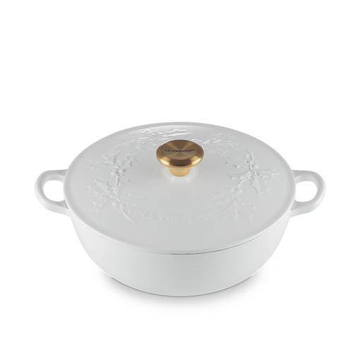 Le Creuset Le Creuset Holly Collection White Chef's Dutch Oven 4.1L