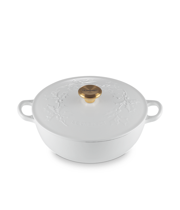Le Creuset Le Creuset Holly Collection White Chef's Dutch Oven 4.1L