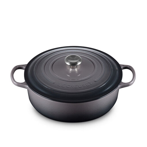 Le Creuset Le Creuset Oyster Shallow Round Dutch Oven 6.2L