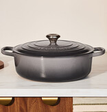 Le Creuset Le Creuset Oyster Shallow Round Dutch Oven 6.2L