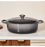 Le Creuset Le Creuset Oyster Shallow Round Dutch Oven 6.2L