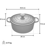 Le Creuset Le Creuset Meringue Round Dutch Oven 5.3L