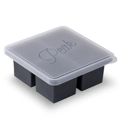 W&P Silicone Freezer Tray Black 7.3 x 7.3 x 3" H