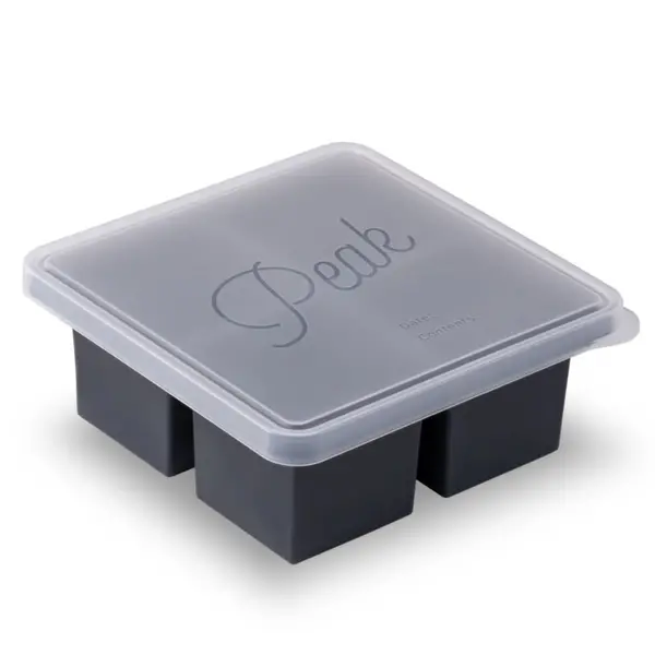 W&P Silicone Freezer Tray Black 7.3 x 7.3 x 3" H