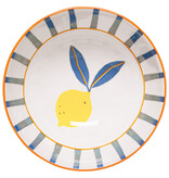 Danica Heirloom Bol rayé bleu avec motif citron 4.5" de Danica