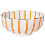 Danica Heirloom Bol rayé orange avec motif orange 8" de Danica