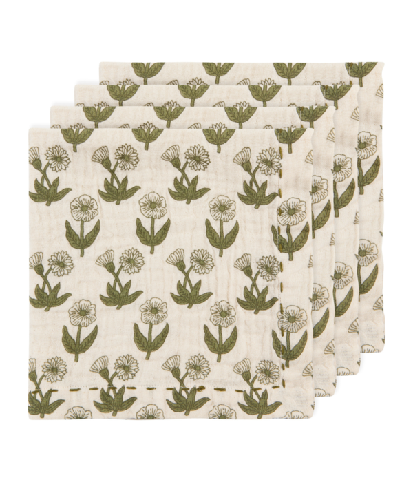Danica Heirloom Ensemble de 4 serviettes de table Bloom 18x18"