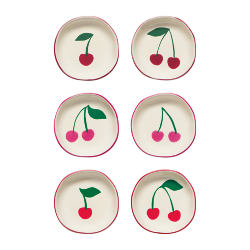 Danica Heirloom Ensemble de 6 bols en grès Cerises assortis