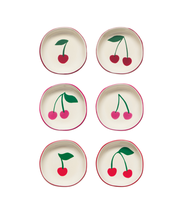 Danica Heirloom Ensemble de 6 bols en grès Cerises assortis