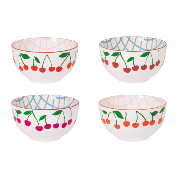 Ensemble de 4 bols assortis Cerises 14 oz de Danica