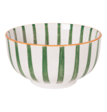 Danica Heirloom Bol rayé vert avec motif citron 4.5" de Danica