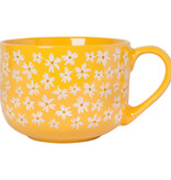 Danica Heirloom Danica Full Bloom Yellow Daisy Latte Mug 23 oz