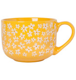 Danica Heirloom Tasse à latte Jaune avec marguerites 23 oz de Danica