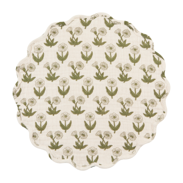 Napperon rond avec motif de fleurs 15" de Danica