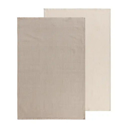 Danica Heirloom Ensemble de 2 serviettes à main Beige 20x30" - Danica
