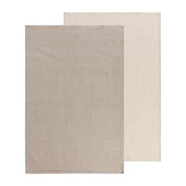 Danica Stone Dash Beige Hand Towels 20x30", Set of 2