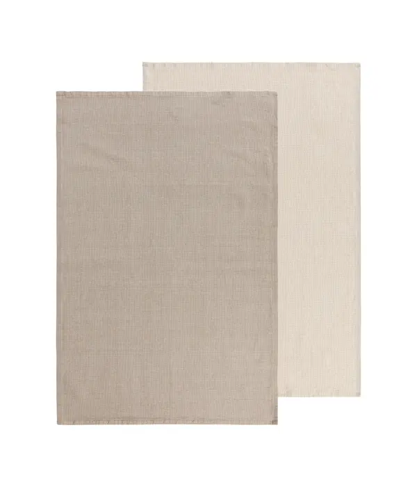 Danica Heirloom Ensemble de 2 serviettes à main Beige 20x30" - Danica