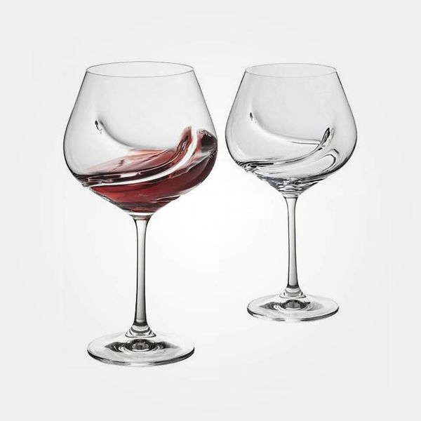Trudeau Set of 2 Oxygen Wine Glasses