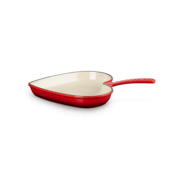 Le Creuset Cerise Heart-Shaped Skillet 26cm