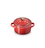 Le Creuset Le Creuset Mini Round Cocotte with Heart-Shaped Knob Cherry 0.25L