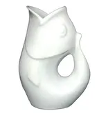 Gurgle Pot Matte White Drink Pitcher 42oz