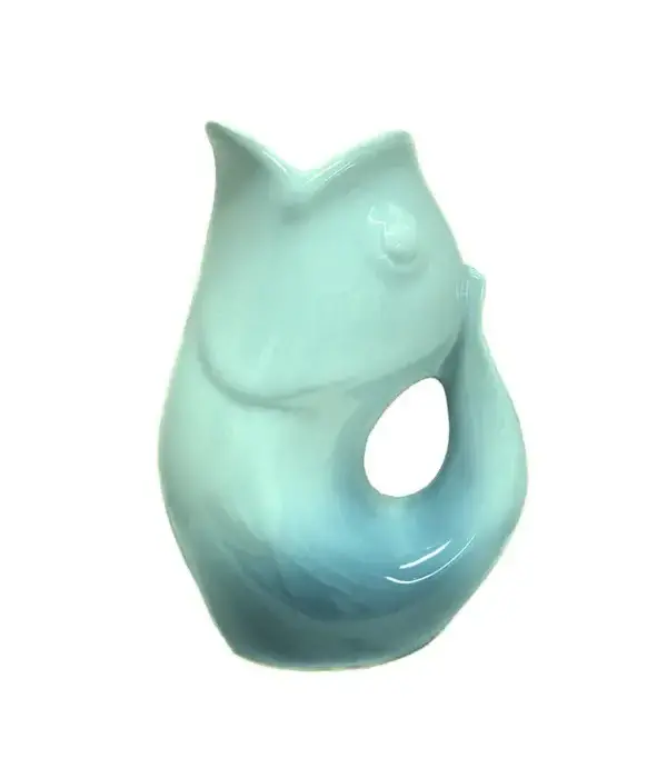 Gurgle Pot Ombre Sky Blue Drink Pitcher 42oz